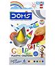 Doms Grippie Plastic Crayons 6 Shades in Teardropn Shape - Pack of 6