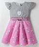 Enfance Core Cap Sleeves Heart Printed Dress - Pink