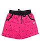 Femea Interlock Hearts Printed Shorts - Rani Pink