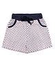 Femea Interlock Abstract Printed Shorts - Baby Pink