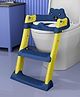StarAndDaisy Potty Seat for Kids 1-3 Years | Toilet Seat for Kids with Height Adjustable & Removable Soft Cushion, Fits All Western Toilets seat-(Dark Blue-Yellow)