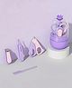 StarAndDaisy 4-in-1 Newborn grooming kit for babies, baby nail scissors Nail Clipper, Tweezer & Nail Cleaning Sets, Toddler Manicure & Pedicure kit (Purple)