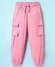 Pine Kids Cotton Knit Full Length Solid Lounge Pant - Pink