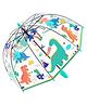 CHAATEWALA Dinosaurs Designed Transparent Umbrella - Multi Colour