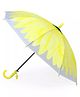 CHAATEWALA Sunflower Designed Transparent Umbrella - Yellow