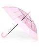 CHAATEWALA Solid See Through Umbrella - Pink