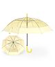 CHAATEWALA Solid See Through Umbrella - Yellow