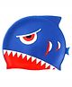 Little Surprise Box 3D Eye Print Wrinkle Silicone Swimming Cap - Navy Blue