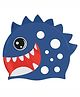Little Surprise Box 3D Eye Polka Print Silicone Swimming Cap - Navy Blue