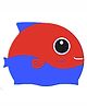 Little Surprise Box Fin Dual Color Silicone Swimming Cap - Red