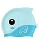 Little Surprise Box Fin Dual Color Silicone Swimming Cap - Sky Blue