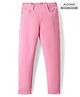 Pine Kids Denim Woven Ankle Length Washed Jeggings - Pink