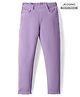 Pine Kids Denim Woven Ankle Length Washed Jeggings - Violet