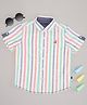 Pantaloons Junior Cotton Half Sleeves Striped Shirt - White