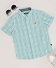 Pantaloons Junior Cotton Half Sleeves Checked Shirt - Blue