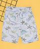 Pantaloons Junior Dinosaur Printed Shorts - Vapor Blue