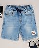Pantaloons Junior Denim Mild Washed Shorts - Light Blue
