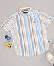 Pantaloons Junior Cotton Half Sleeves Striped Shirt - Multi Colour