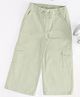 Pantaloons Junior Cotton Solid Trousers - Olive Green