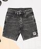 Pantaloons Junior Denim Mild Washed Shorts - Light Grey