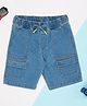 Pantaloons Junior Denim Mild Washed Shorts - Light Blue