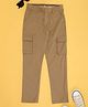 Pantaloons Junior Cotton Solid Pocket Detailed Pant -Dusky Dull Green