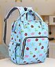 Multipurpose Spacious Diaper Backpack Baby Bugs Print - Blue| Adjustable Padded Shoulder Strap| Insulated Bottle Pouches| Smart Back Zipper| Wipes Dispenser