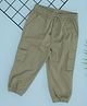 Pantaloons Baby Cotton Solid Pocket Detailed Joggers - Elm Green