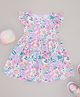 Pantaloons Baby Cotton Cap Sleeves Floral Printed Dress - White