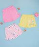 Pantaloons Baby Pack Of 3 Ice Cream & Be Cool Text Printed Shorts - Multi Colour