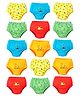 SuperBottoms Pure Cotton Pack Of 15 Animals Printed Panties - Multi Colour