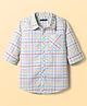 Pine Kids 100% Cotton Full Sleeves Checks Shirt - Multicolour