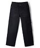 Pine Kids Denim Woven Full Length Washed Jeans With Pocket - Black