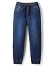 Pine Kids Denim Woven Full Length Washed Jeans - Navy Blue