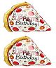 Birthday Popper Pizza Slice Foil Balloon 2 Pcs- 'Have a Supreme Birthday' Party Decoration, Fun Food-Themed Balloon for Pizza Lovers and Birthday Celebrations