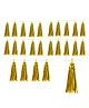 Birthday Popper DIY Golden Foil Tassels (25 Pcs, Pack of 5) | Ideal Decorations, Gucha Hanging for Birthday , Baby Shower Celebrations at Home