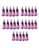 Birthday Popper DIY Rosegold Foil Tassels (25 Pcs, Pack of 5) | Ideal Decorations, Gucha Hanging for Birthday , Baby Shower Celebrations at Home