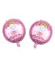 Birthday Popper Pink Happy Birthday Foil Balloons (Set of 2)Make Every Birthday Sparkle with Pink Elegance