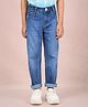 CRIMSOUNE CLUB Cotton Mild Washed Jeans - Blue