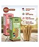 Tots and Moms Teething Sticks made with Jaggery for babies, 12Months+ | Ragi & Sesame, Millet & Herbs | No Maida, No Sugar, No Preservatives | Nourishing Teething Treat | Pack of 2-150g each