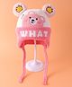 Babyhug Woollen Cap with Bear Ear Applique & Embroidery Pink - Diameter 15 cm