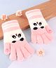 Babyhug Gloves with Animal Design - Pink