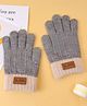 Pine Kids Solid Color Gloves - Grey