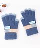 Pine Kids Gloves with Color Block Design - Blue