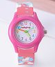 Babyhug Analog Watch with Unicorn Print - Fuchsia