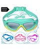 KARBD Swimming Goggles Wide Angle Vision Big Frame Glasses with Connected Ear Plugs - Biggie, Assorted Colour
