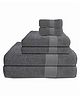 Ambra Linens 500 GSM Highly Absorbent 6 Pc Bath Towels Set, 100% Cotton, Soft and Plush, All Seasons Use, Extra Large, Everyday Use, Durable (Grey)