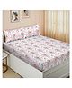 Ambra Linens 160TC Premium Bed Sheet Double Bed, 100% Cotton, Soft & Smooth Flat Sheets, for All-Season Use, 1 Bedsheet and 2 Pillowcases