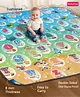 Babyhug Premium Reversible Educational Bubble Theme Print Waterproof Floor Mat 6 x 5 ft| Thickness 8 Mm| Learn & Play Mat| Soft Foam|Easy to Carry & Fold| 0-12 Years| Bis Certified