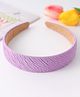 Pine Kids Free Size Hair Band with Textured Design - Purple